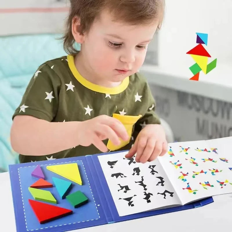 ספר פאזל טנגרם מגנטי
